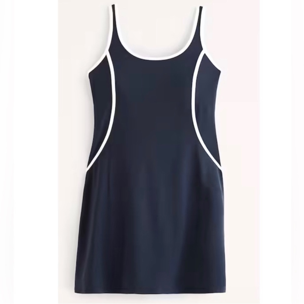 NWOT Abercrombie and Fitch Navy Traveler Mini Dress Size Medium Petite